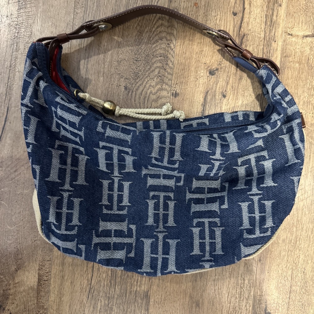 Vintage Tommy Hilfiger Denim Handbag Purse